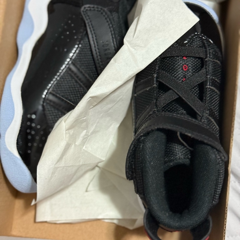 Jordan 6 Rings TD Black Red White Sneakers